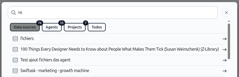 Search Interface