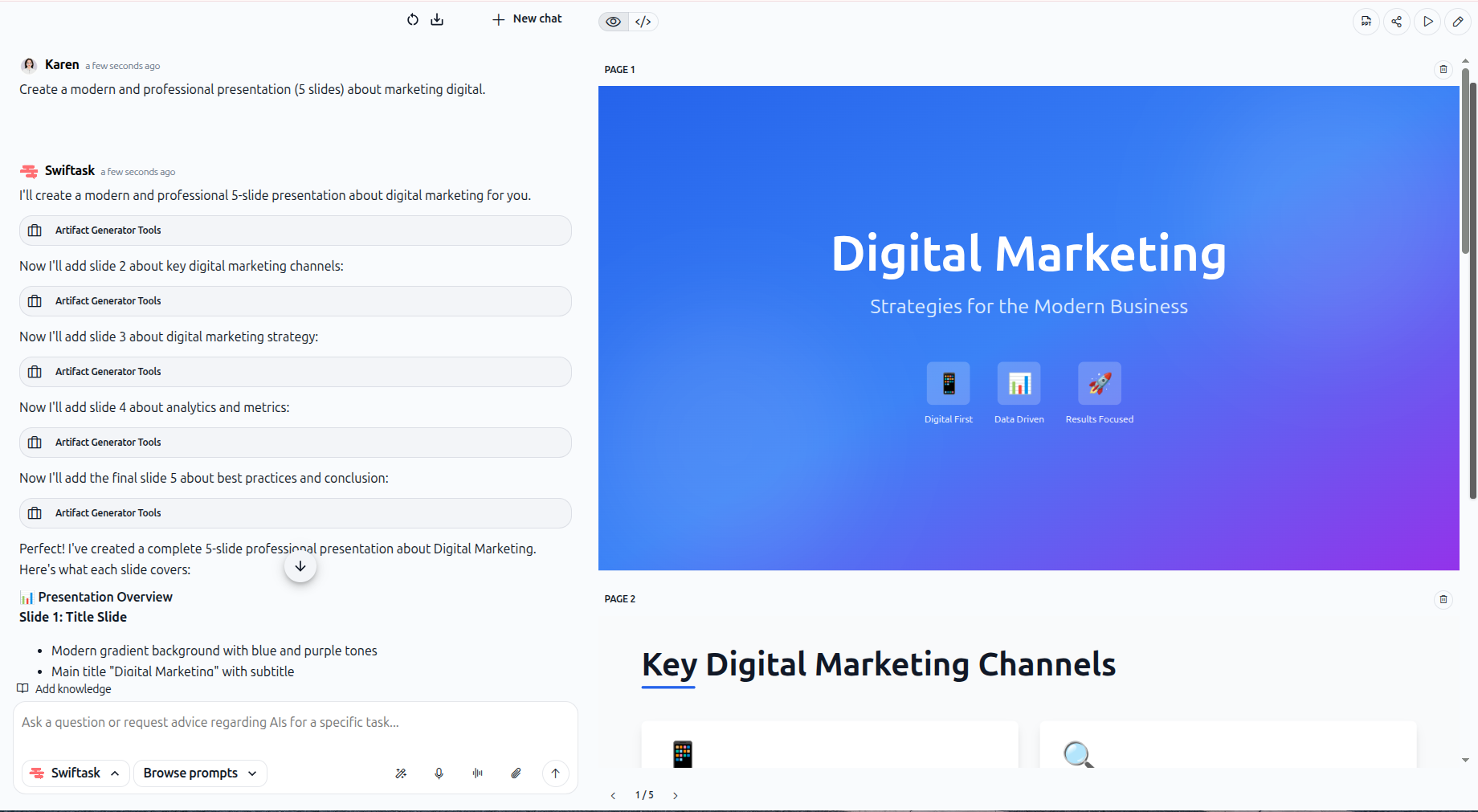Creating Slides with AI - Complete Workflow