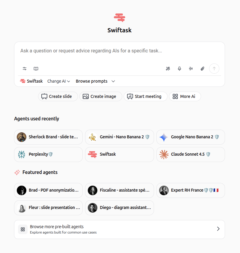 Chat interface overview
