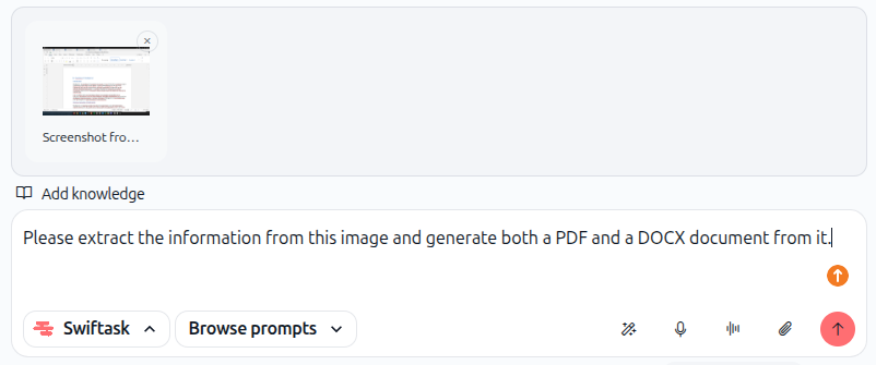 Generate files from uploaded files