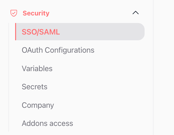 Step 1: Access the SAML Configuration