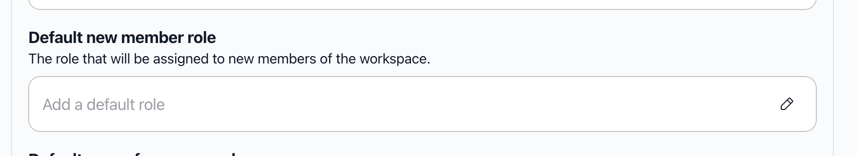 Configuring default new member role and group in advanced settings