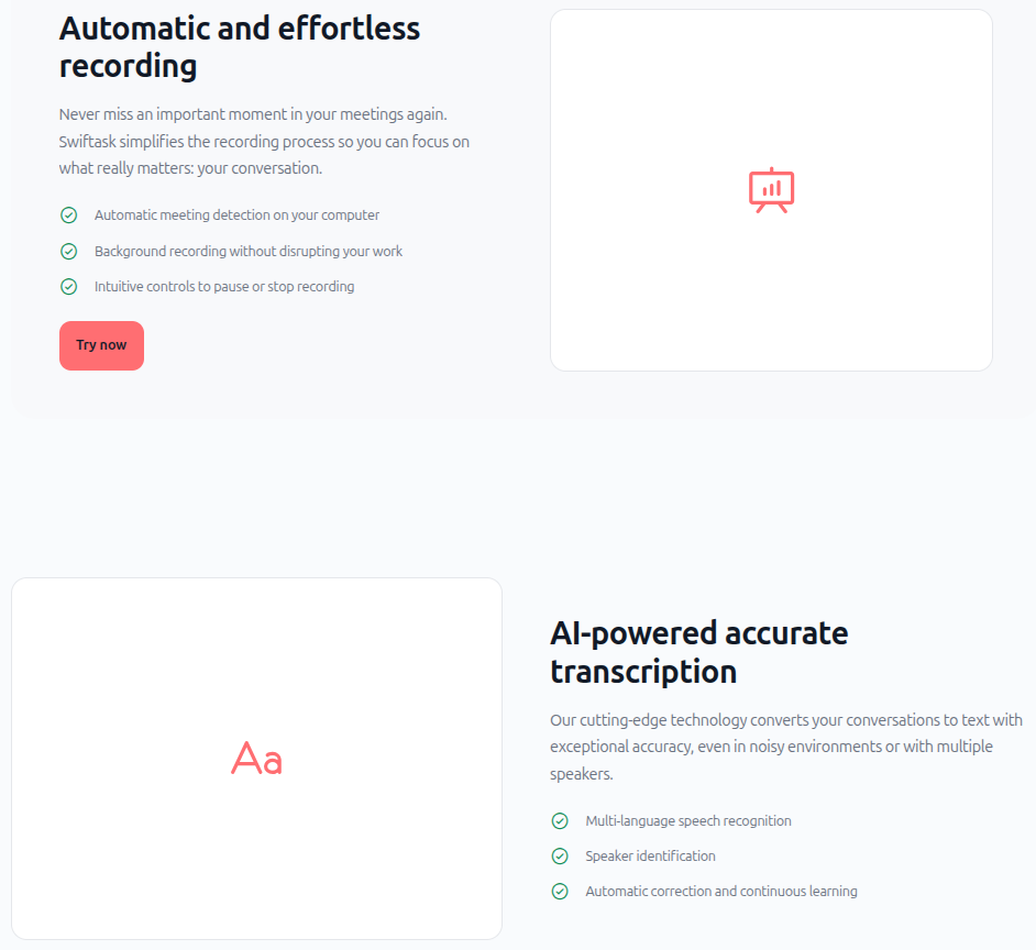 Automatic and effortless recording