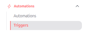 Triggers section in agent configuration