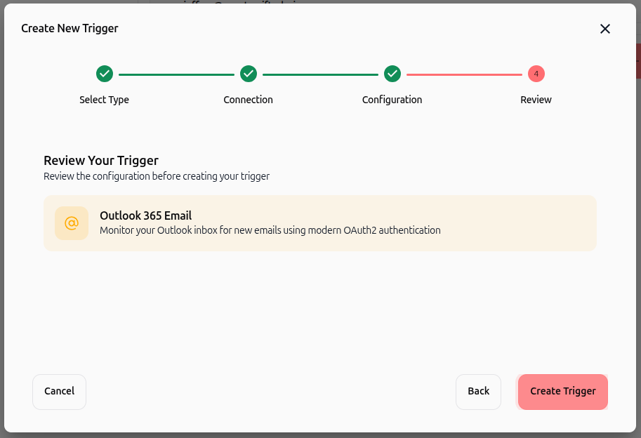 Review trigger configuration