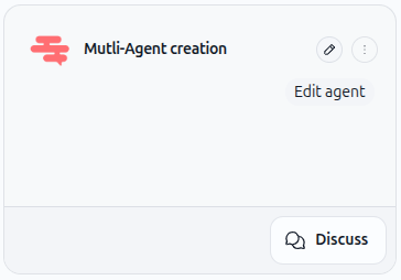Écran d'édition d'agent