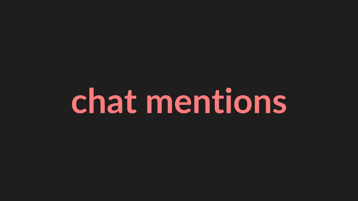 @-mention picker