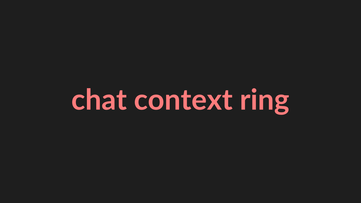 Context indicator ring
