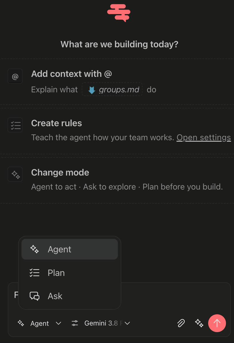 Select mode