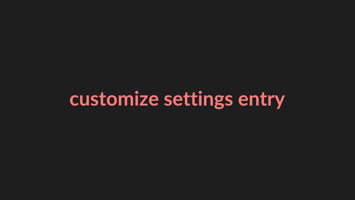 Opening Swiftask Settings