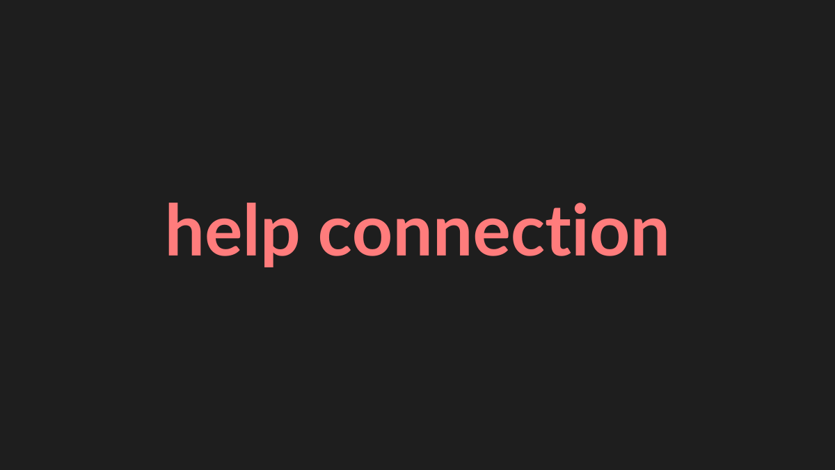Connection indicator