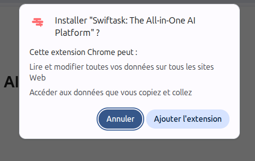 Screenshot: Chrome permissions pop-up