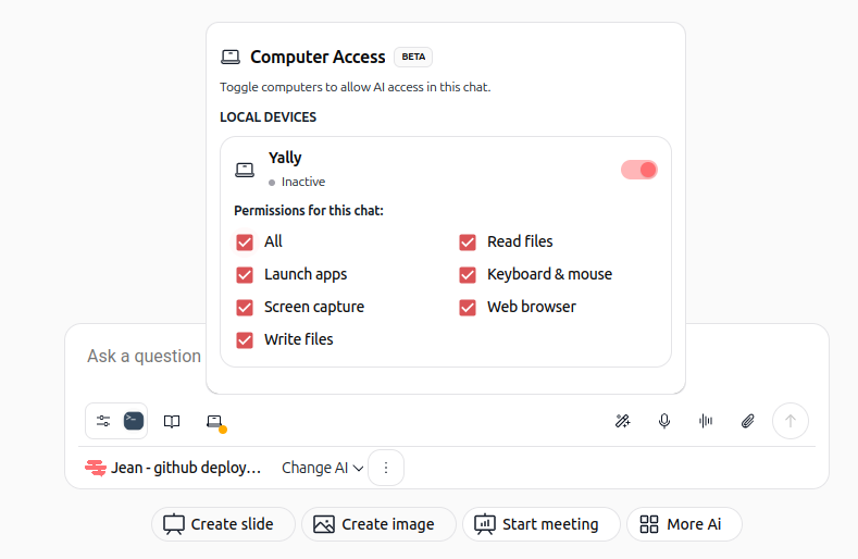 Configure granular permissions